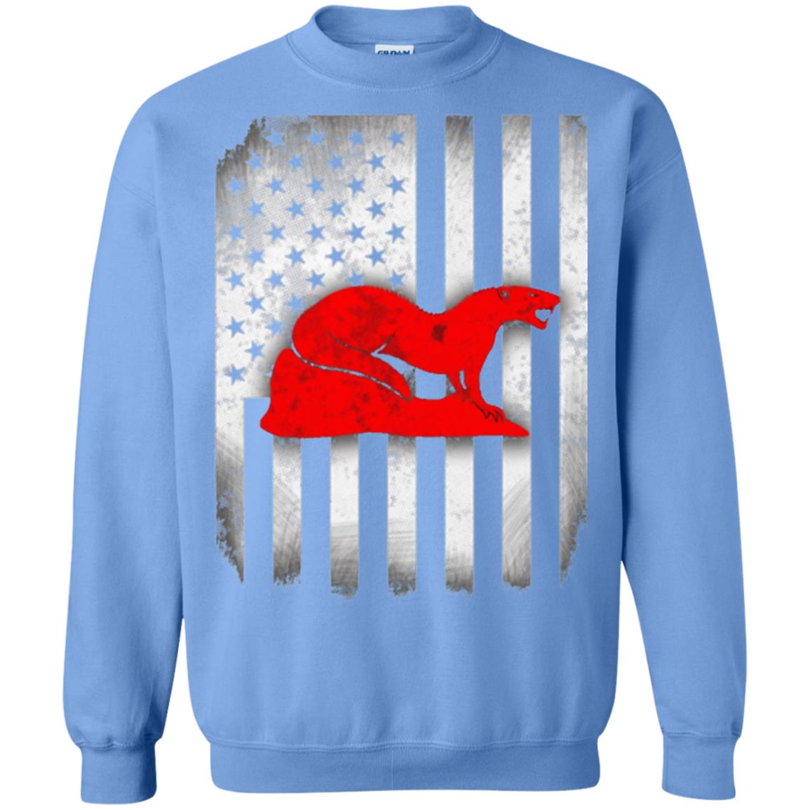 Mongoose Flag Of United States T-shirt Carolina Blue