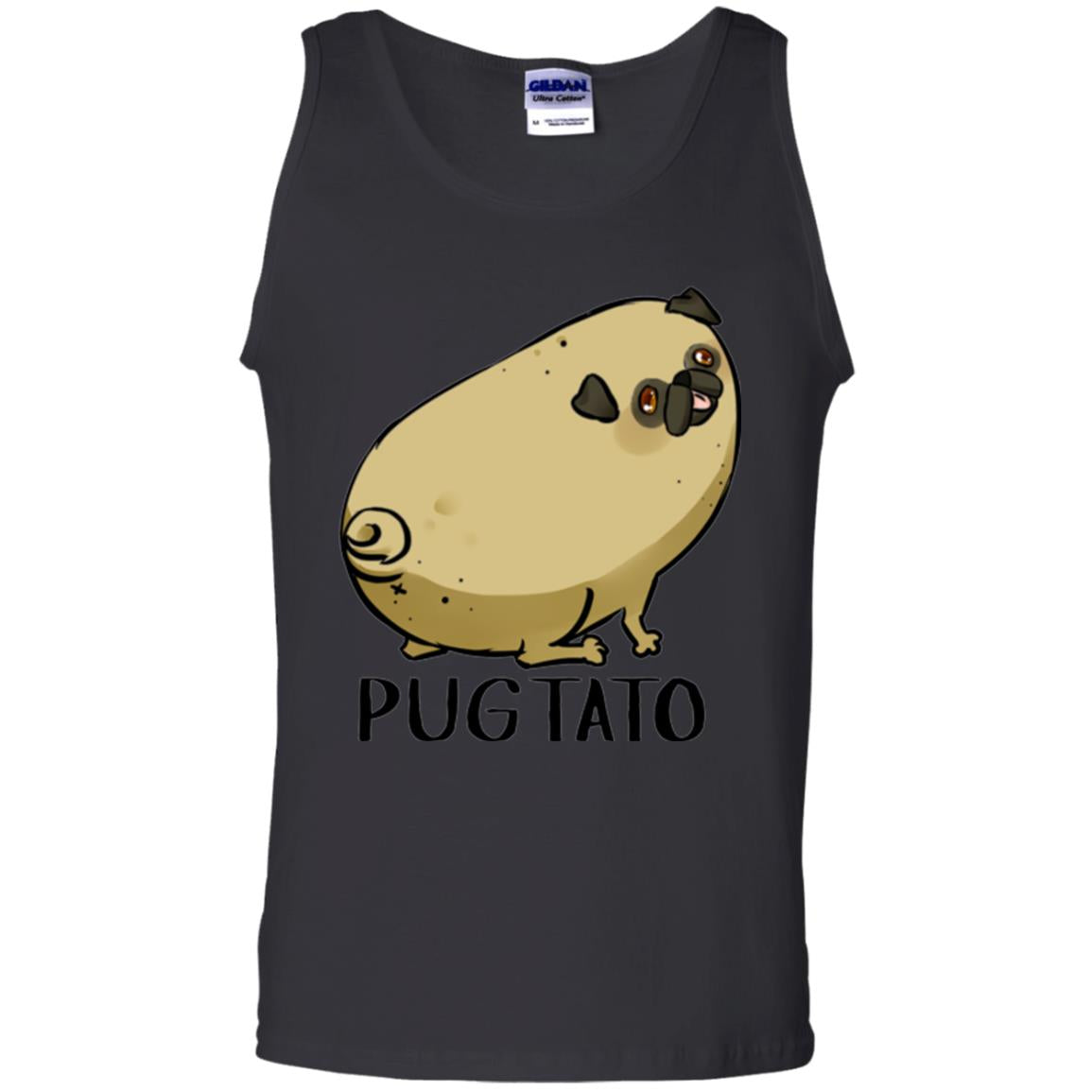 Dog Lovers T-shirt Pugtato Black
