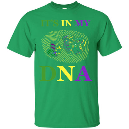 Mardi Gras T-shirt It's In My Dna Irish Green