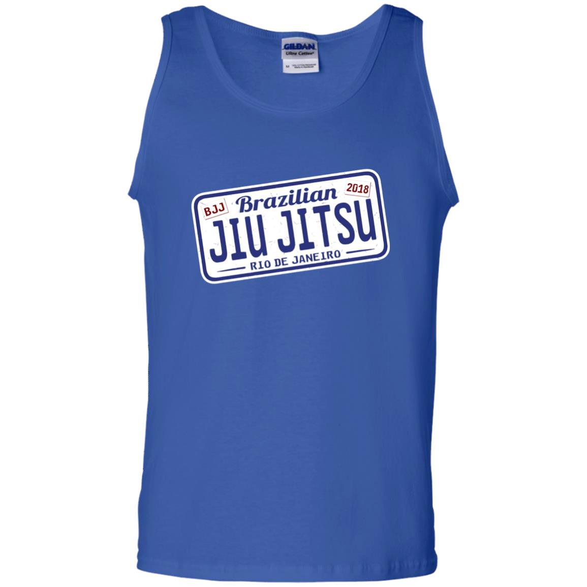 Funny Jiu Jitsu Bjj License Plate T-shirt Royal
