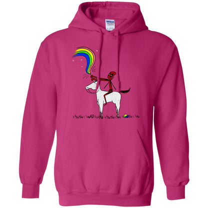 Deadpool With Unicorn Movie T-shirt Heliconia