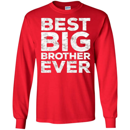 Best Big Brother Ever Family T-shirt Red