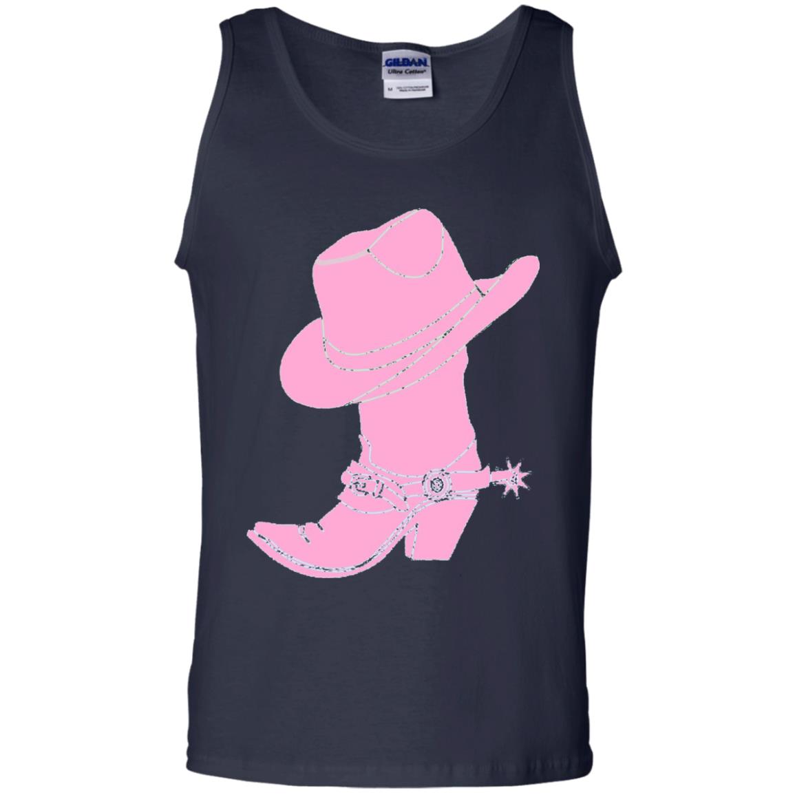 Cowgirl Boots Western Wear T-shirt Navy