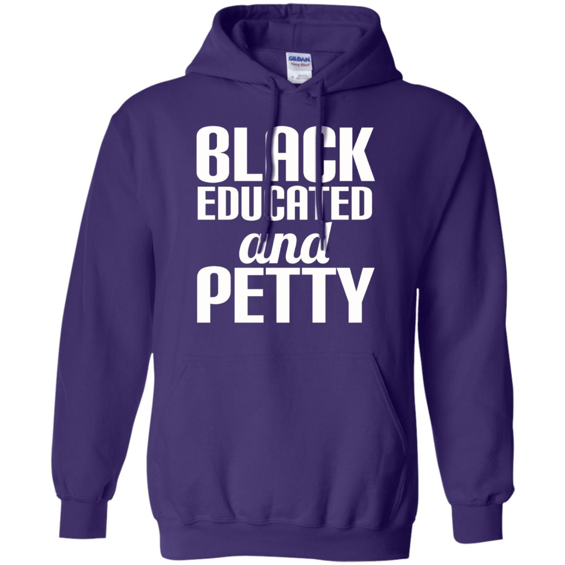 Petty Queen Juneteenth T-shirt Black Educated And Petty Purple