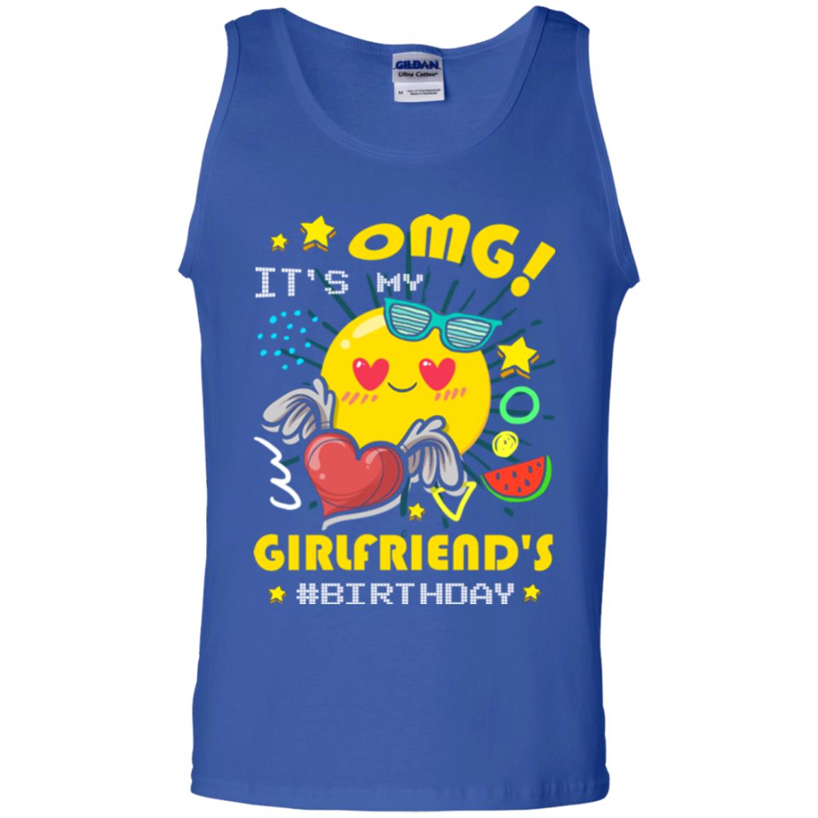 Boyfriend T-shirt Omg It's My Girlfriend's #birthday Royal