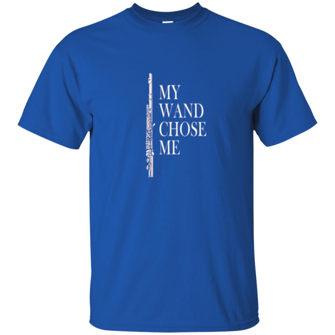 Flute Lover T-shirt My Wand Chose Me Royal