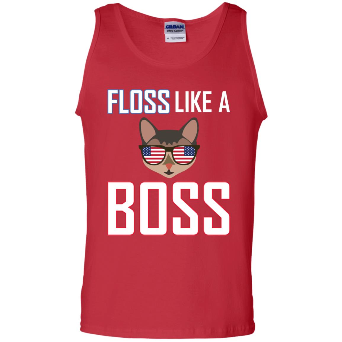 Floss Like A Boss Cat Shirt Red