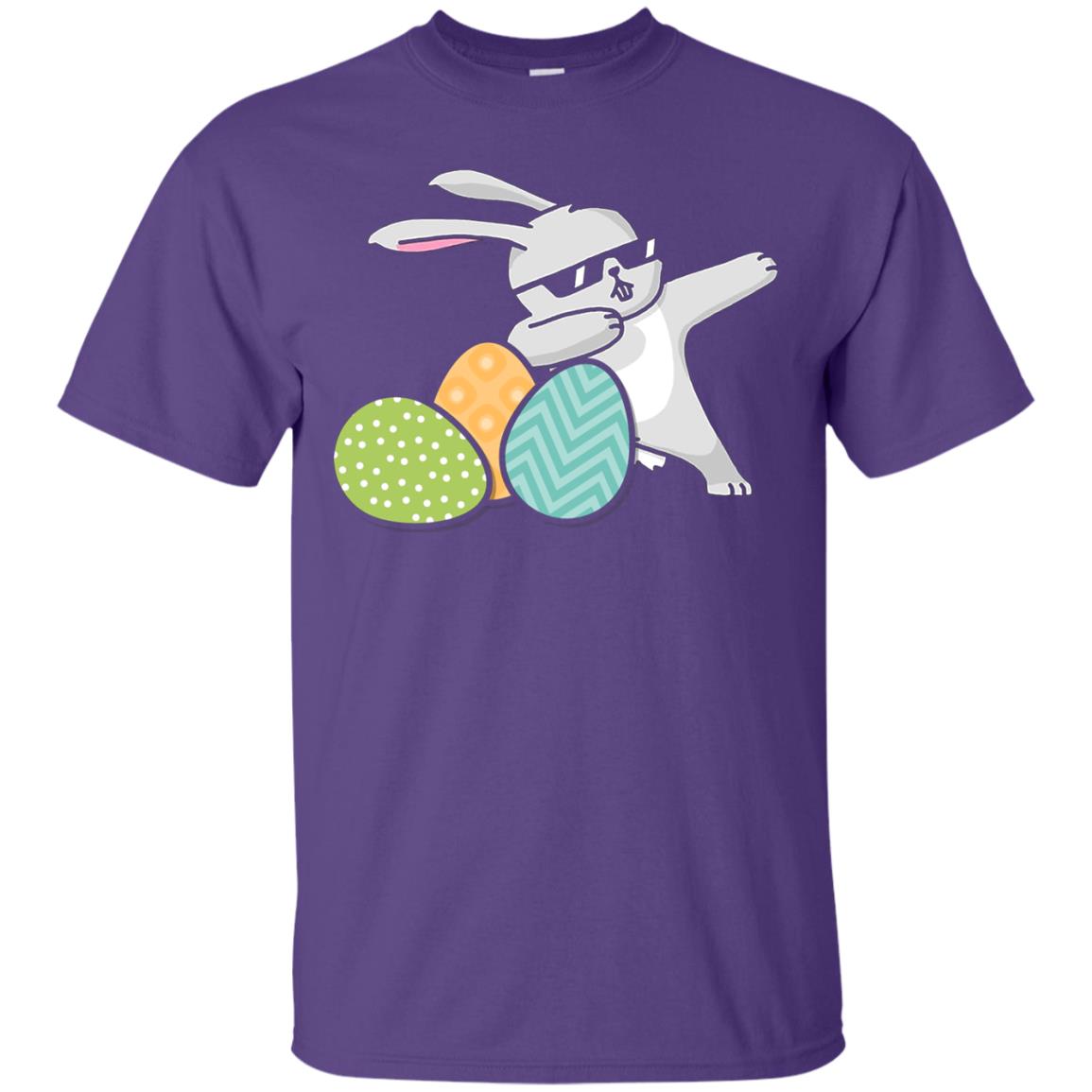 Easter Bunny Dabbing Gift Shirt For Dabbing Lover Purple