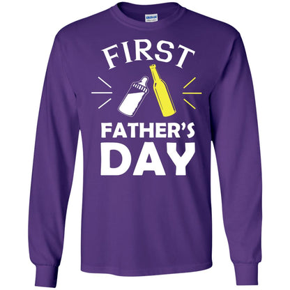 First Father's Day Shirt Purple