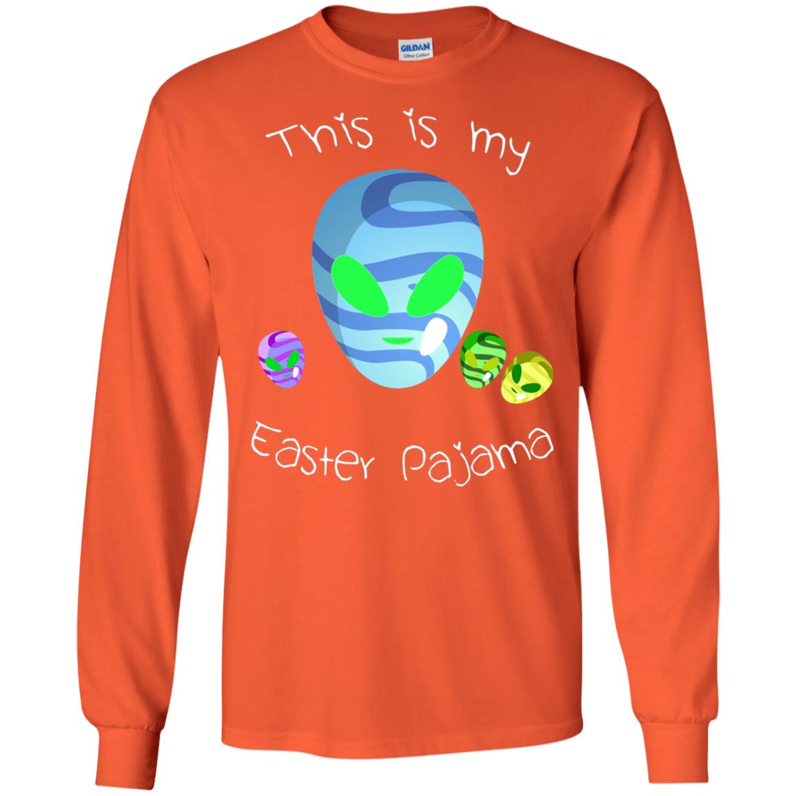 Easter Pajama Alien Shirt Orange