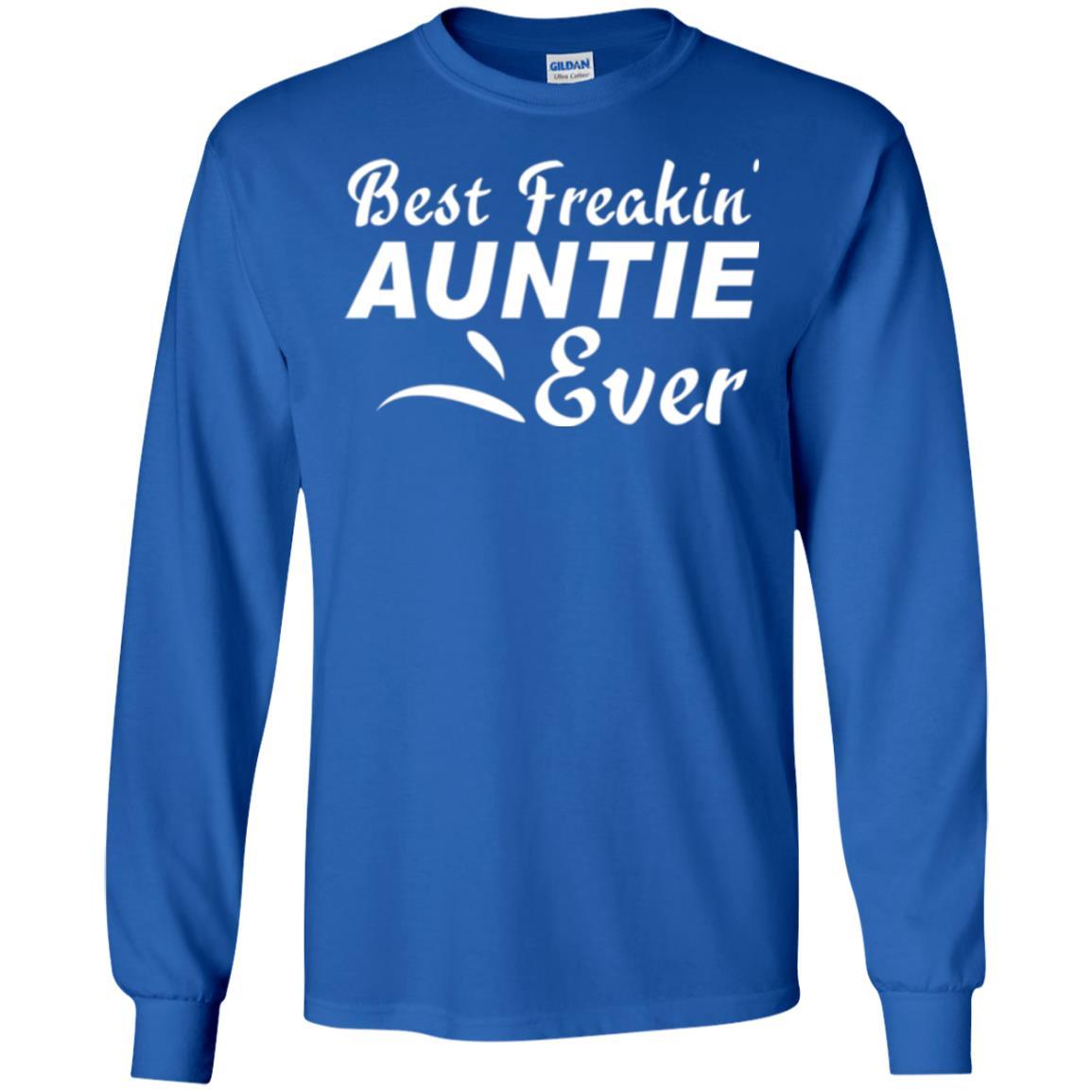 Aunt T-shirt Best Freakin' Auntie Ever Royal