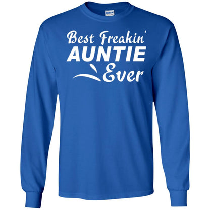 Aunt T-shirt Best Freakin' Auntie Ever Royal