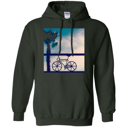 Biking In Austin T-shirt Forest Green