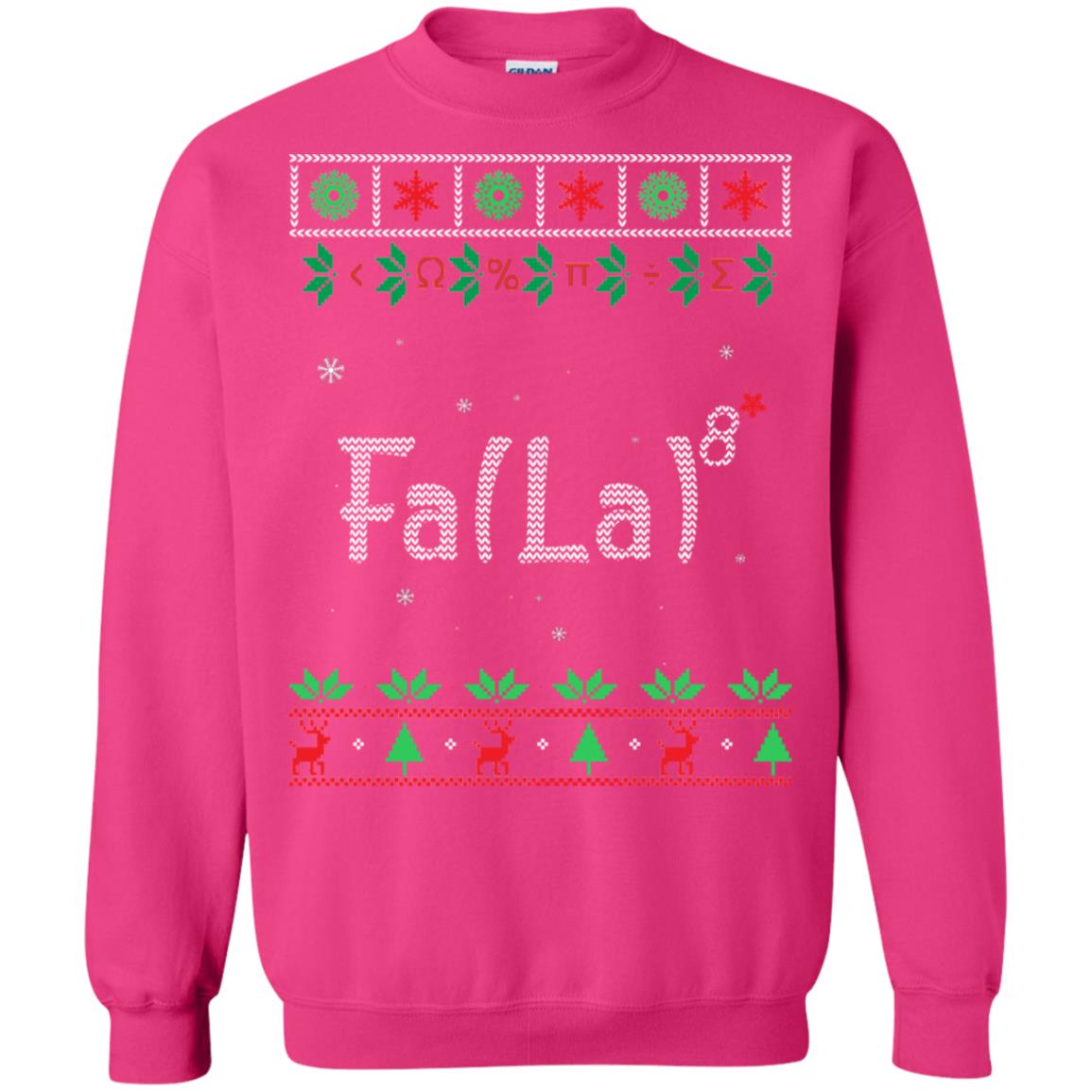 Fa La La La Mathematics X-mas Gift Shirt Heliconia