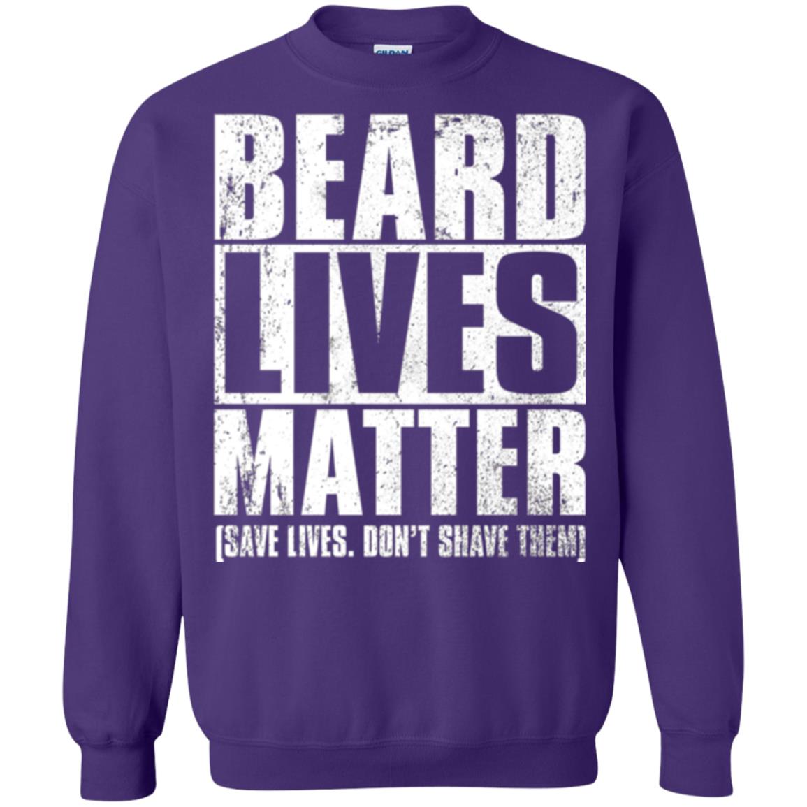 Beared Men T-shirt Beared Lives Matter Purple