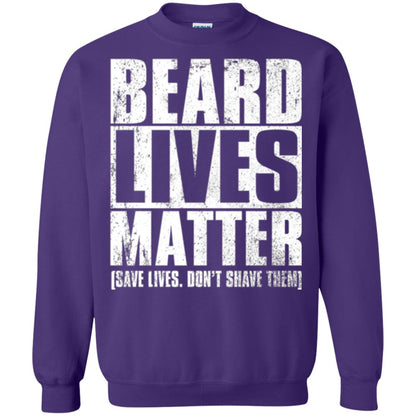 Beared Men T-shirt Beared Lives Matter Purple