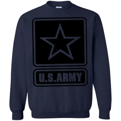 Us Army Black Logo United States Design T-shirt Navy