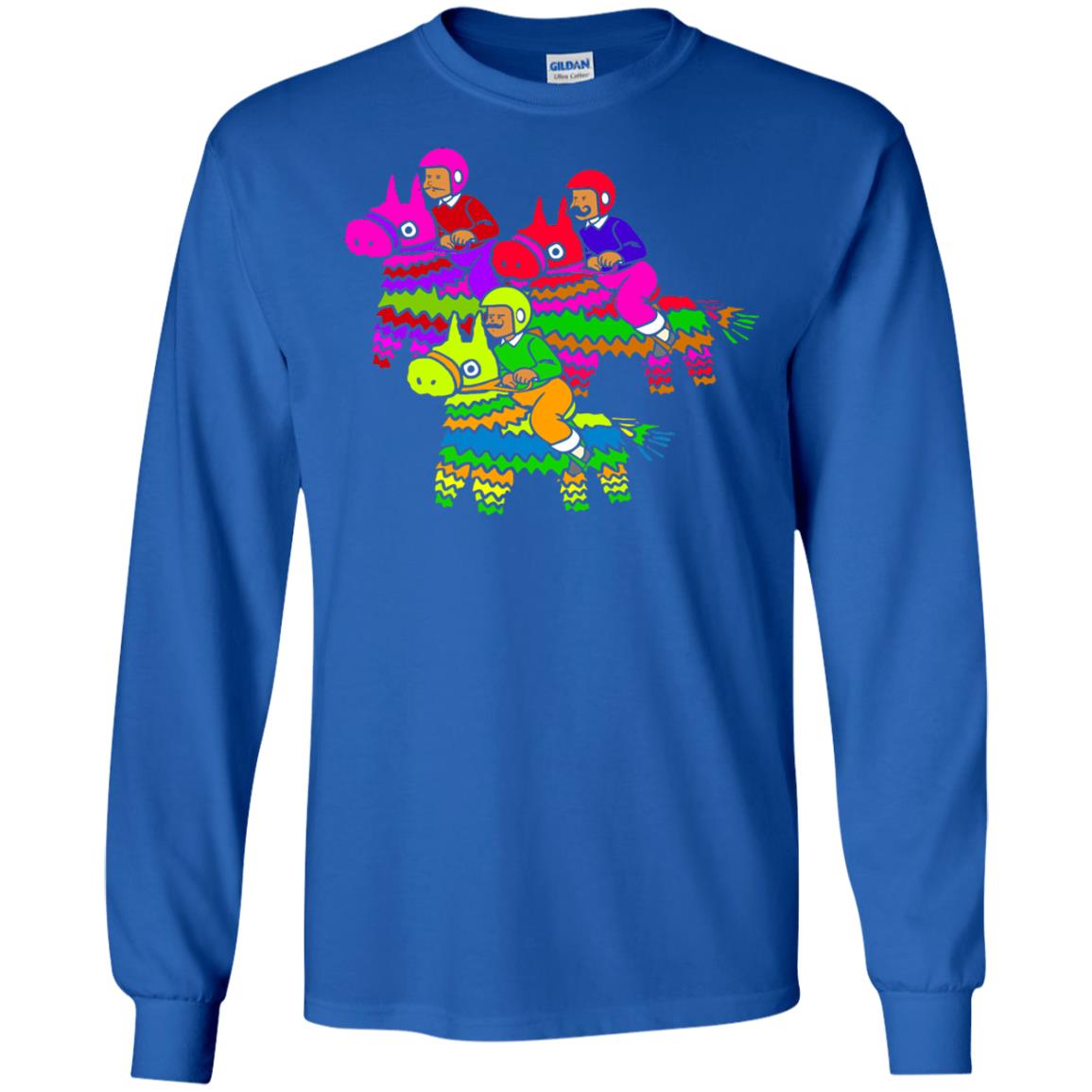 Cinco De Derby Pinata Jockeys Horse Race T-shirt Royal