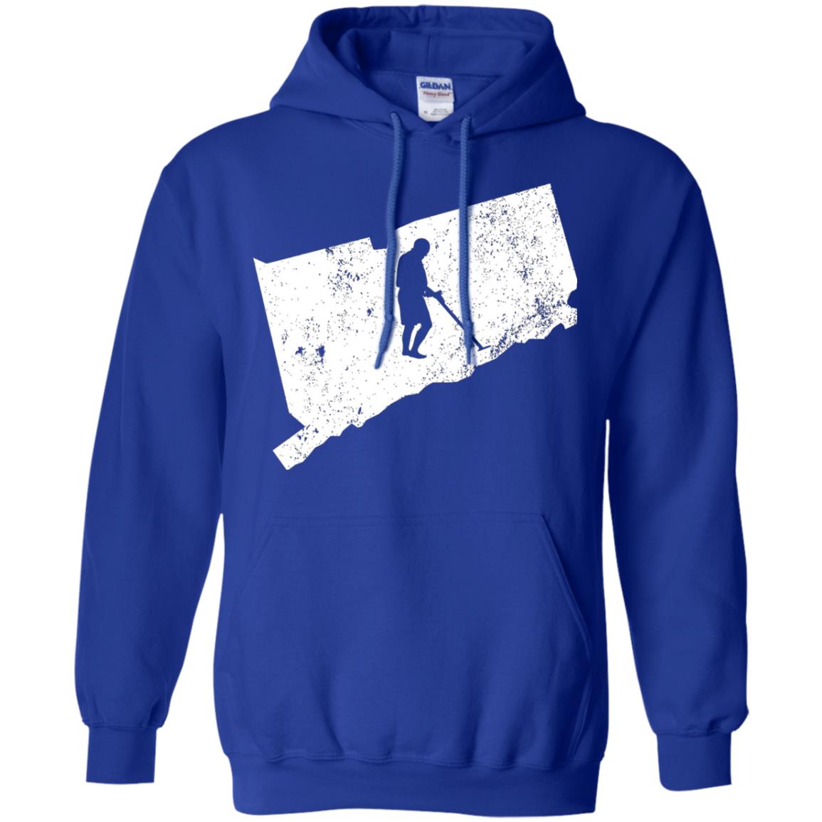 Connecticut Metal Detector Shirt Geocaching Swag Royal