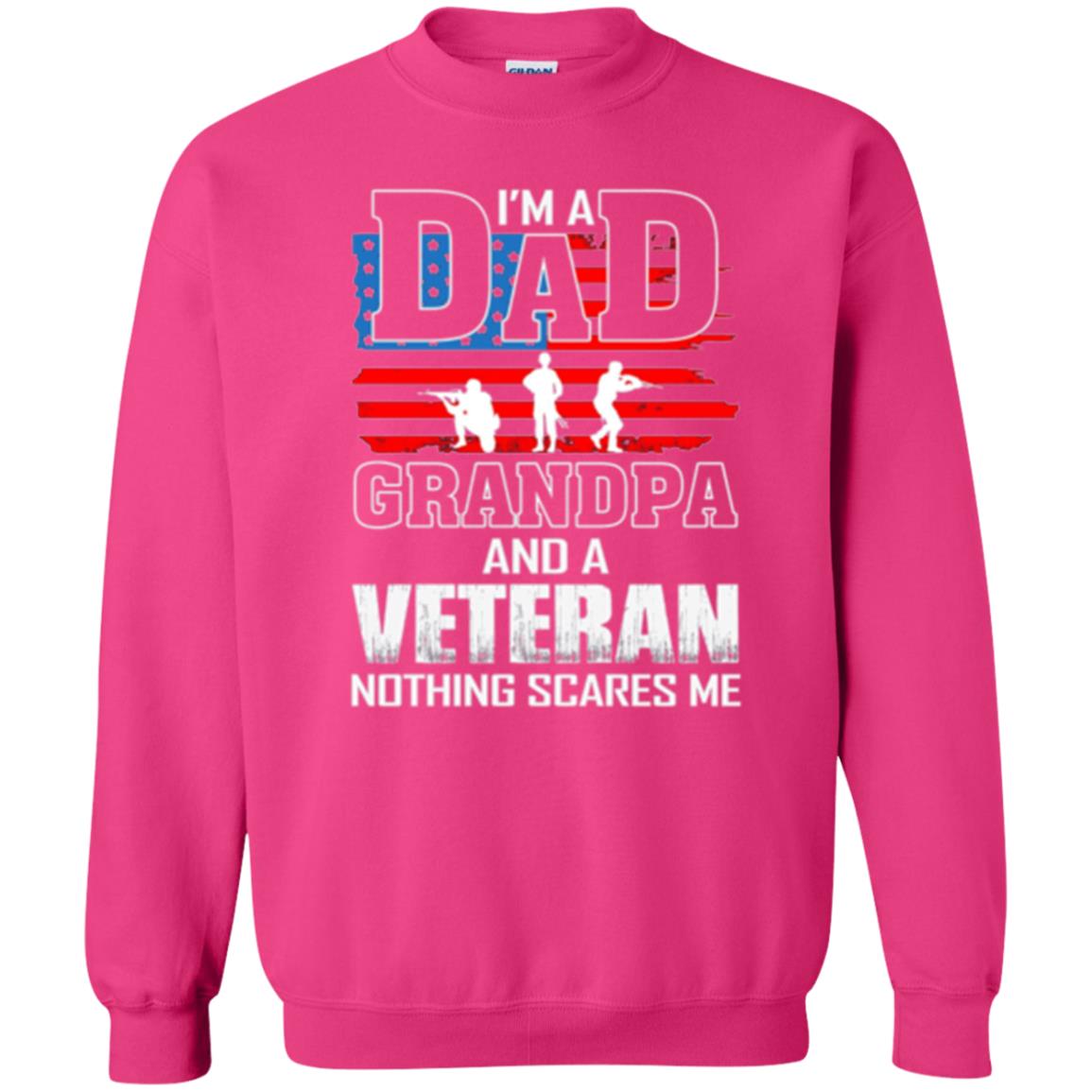 Veteran T-shirt I Am A Dad Grandpa And A Veteran Heliconia