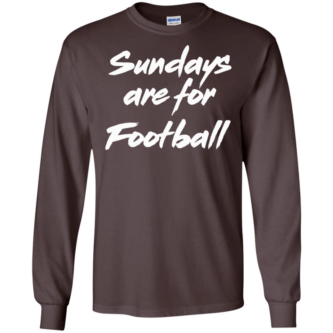 Football Lover T-shirt Sundays Are For Football Dark Chocolate
