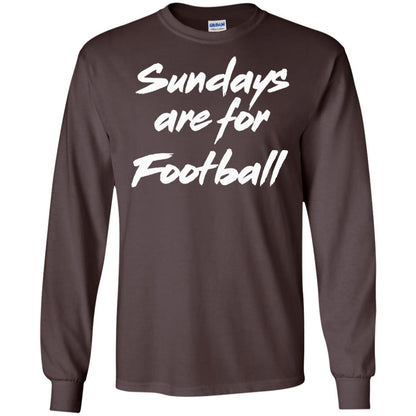 Football Lover T-shirt Sundays Are For Football Dark Chocolate