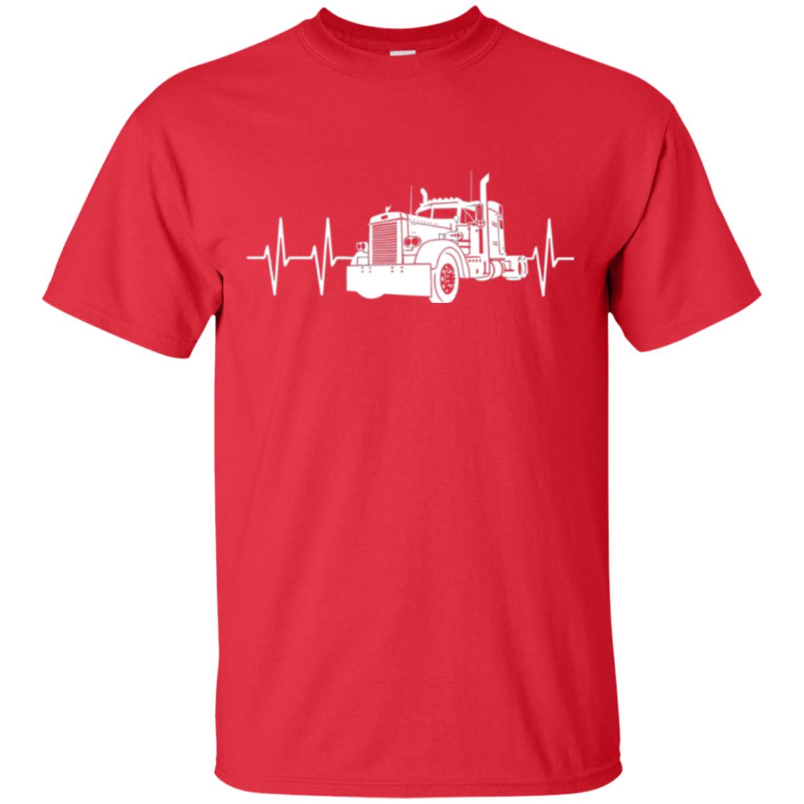 Trucking T-shirt Heartbeat Red