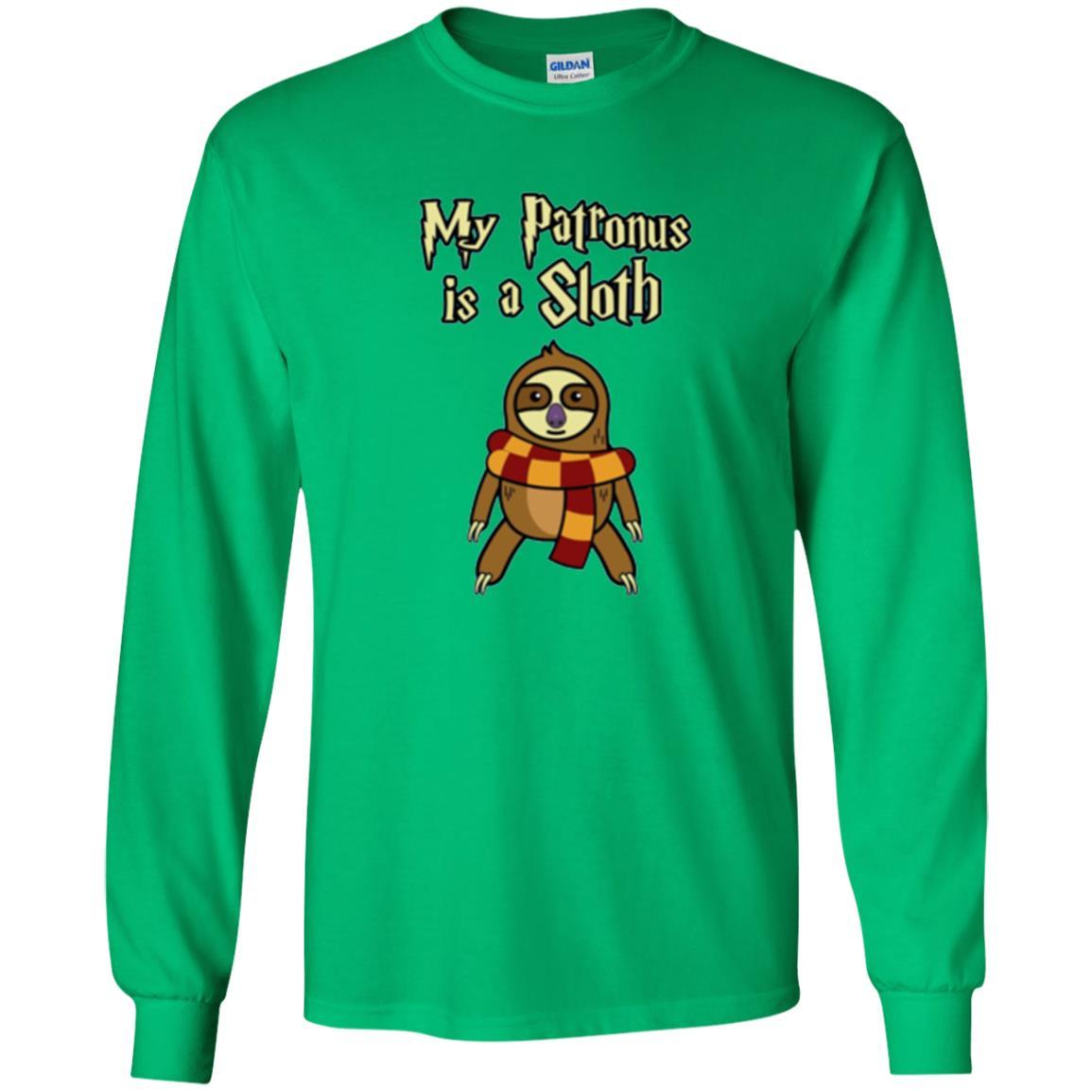 Christmas T-shirt My Patronus Is A Sloth T-shirt Irish Green
