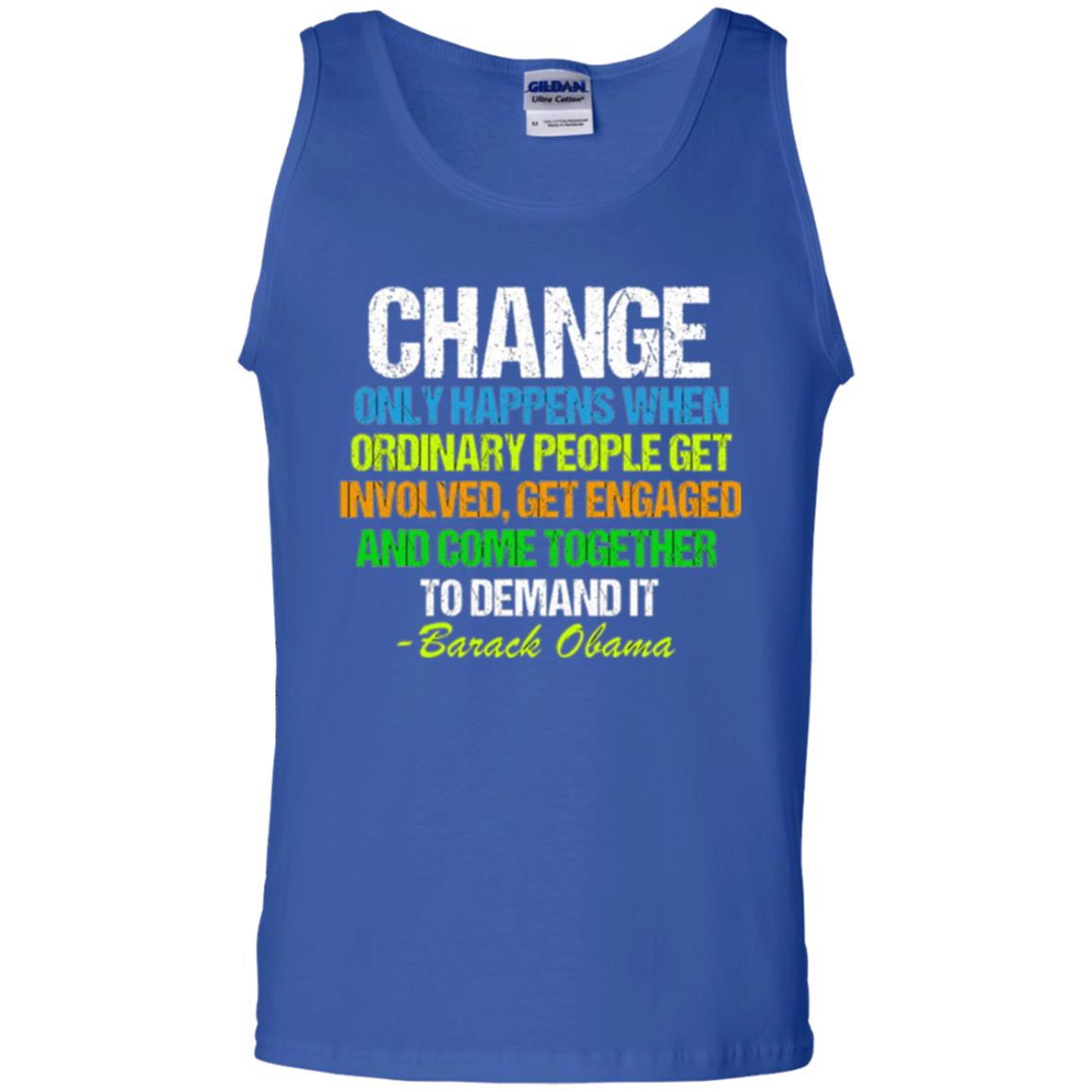 Obama Farewell Speech Change Only Happens When T-shirt Royal