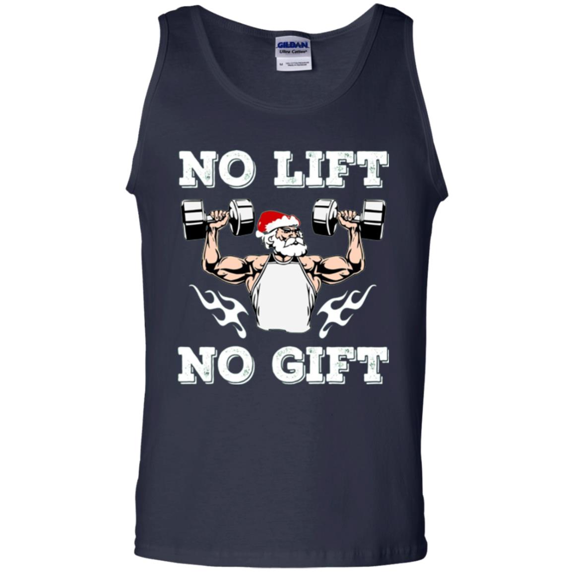 Christmas T-shirt No Lift No Gift Navy