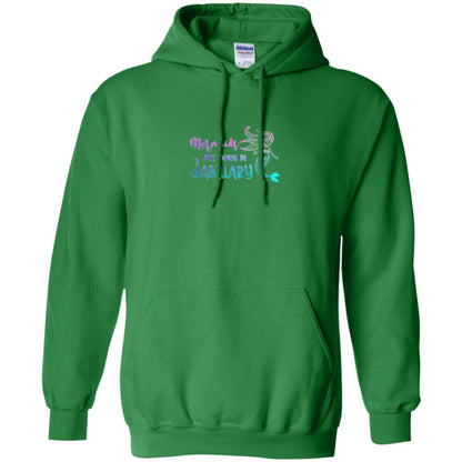 Mermaids Are Born In January Birthday T-shirt Irish Green