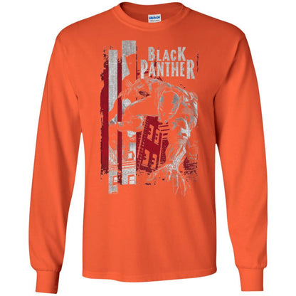 Film T-shirt Panther Lurk Graphic T-shirt Orange