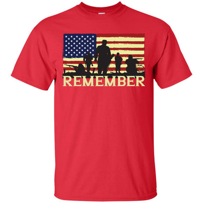 Military Of United States Memorial Day Shirt Red