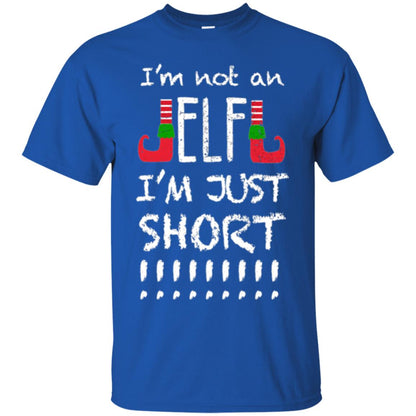 Christmas T-shirt I_m Not An Elf I_m Just Short Royal