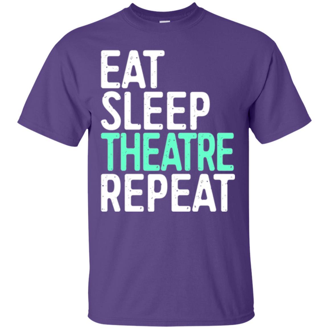 Actor T-shirt Eat Sleep Theatre Repeat T-shirt Purple