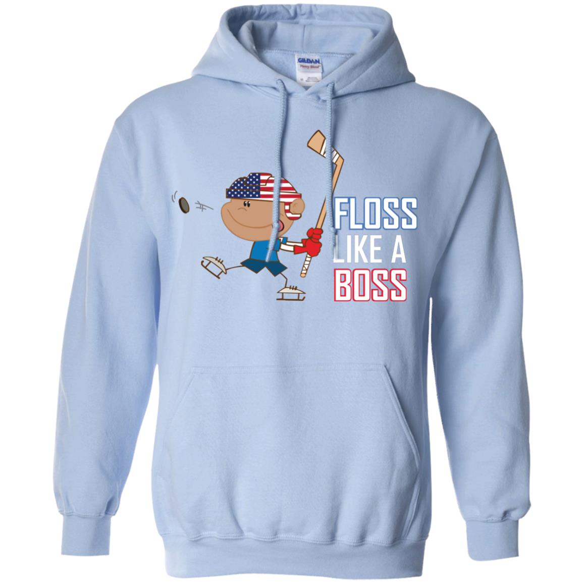 Floss Like A Boss Shirt For Hockey Players Light Blue