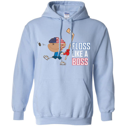 Floss Like A Boss Shirt For Hockey Players Light Blue