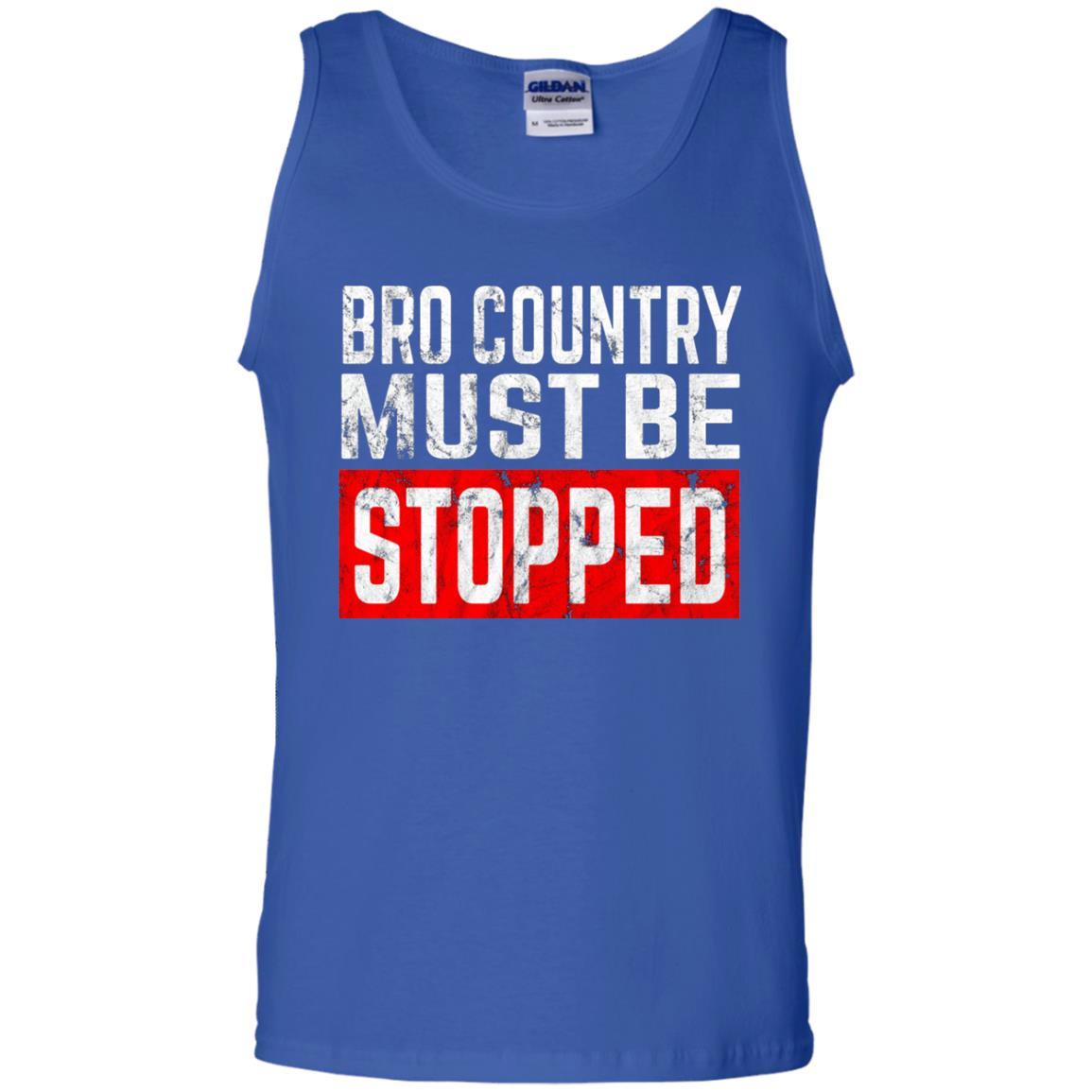 Bro Country Must Be Stopped Traditional Outlaw Country Shirt Royal