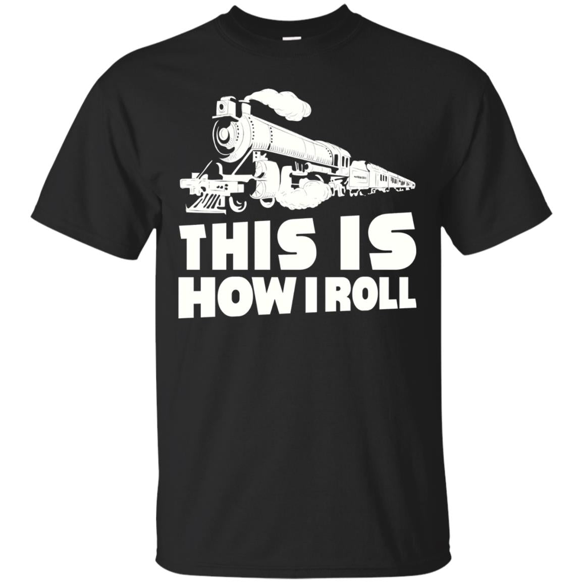 This Is How I Roll Train Driver T-shirt Black