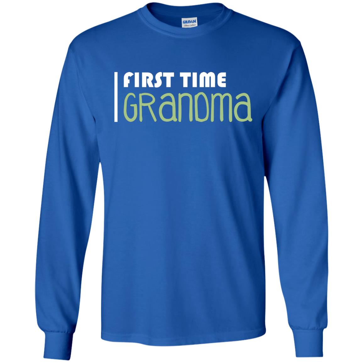 First Time Grandma Shirt Royal