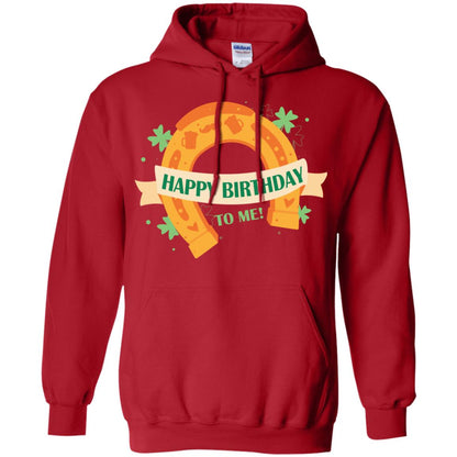 Happy Birthday To Me Shamrocks Saint Patrick's Day T-shirt Red