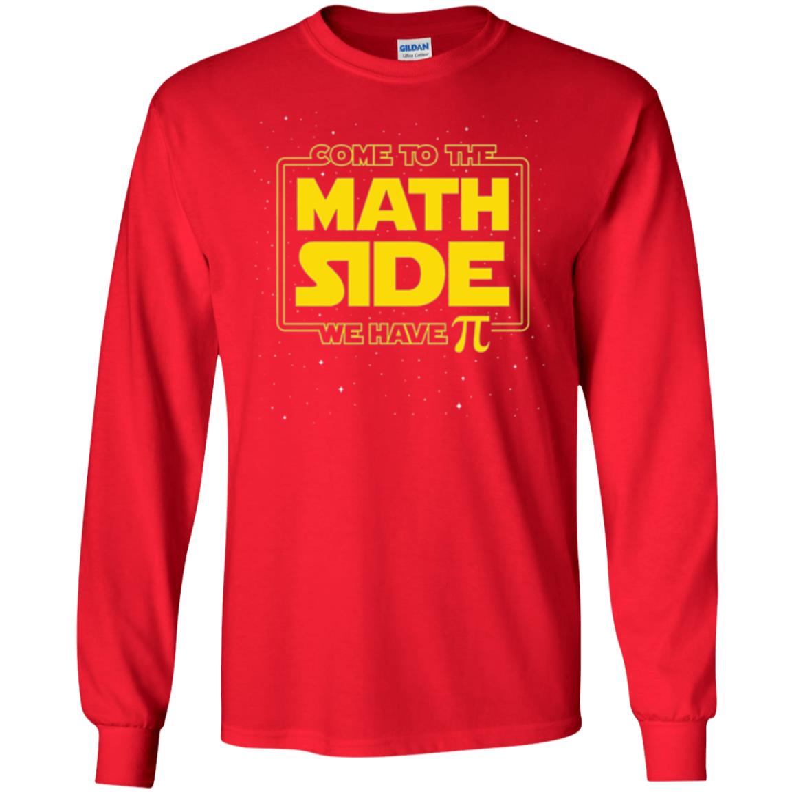 Math Lovers T-shirt Come To The Math Side We Have Pi Red