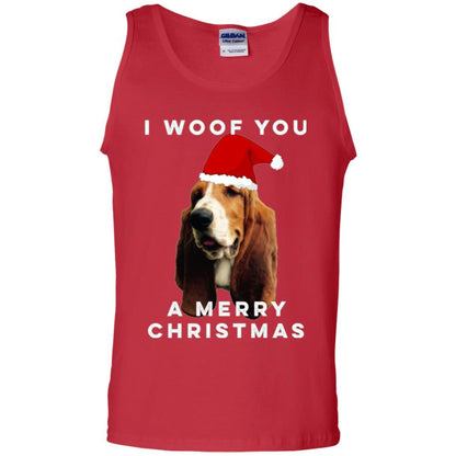 Basset Hound T-shirt I Woof You A Merry Christmas