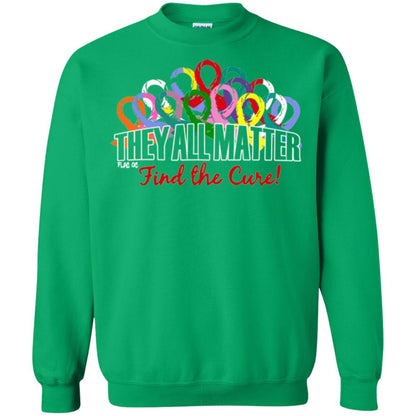 They All Matter Flag Of Find The Cure Cancer Awareness Shirt Irish Green