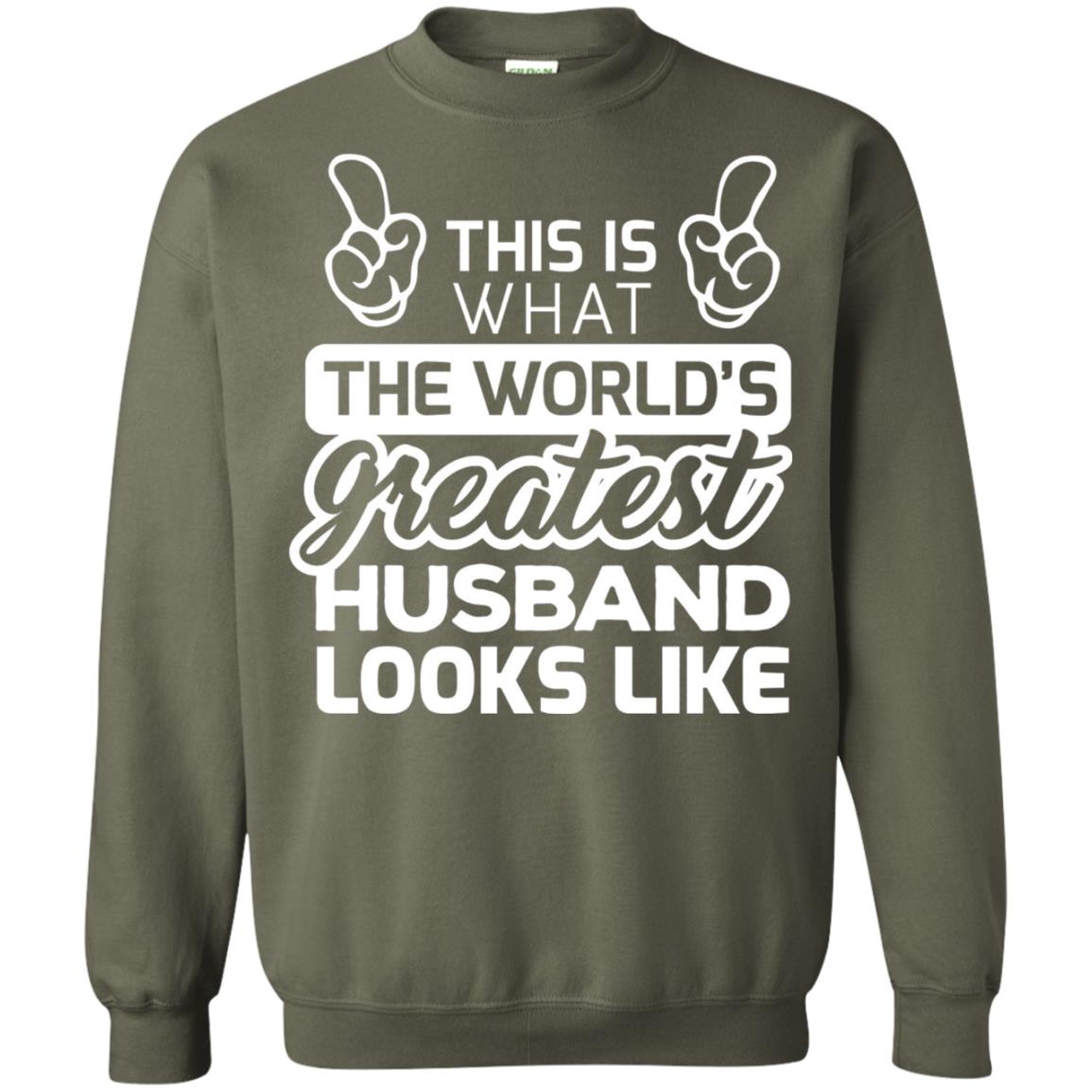 World_s Greatest Husband Best Husband Ever Looks Like T-shirt Military Green