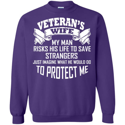 Veteran_s Wife My Man Risks His Life To Save Strangers Just Imagine What He Would Do To Protect Me Purple