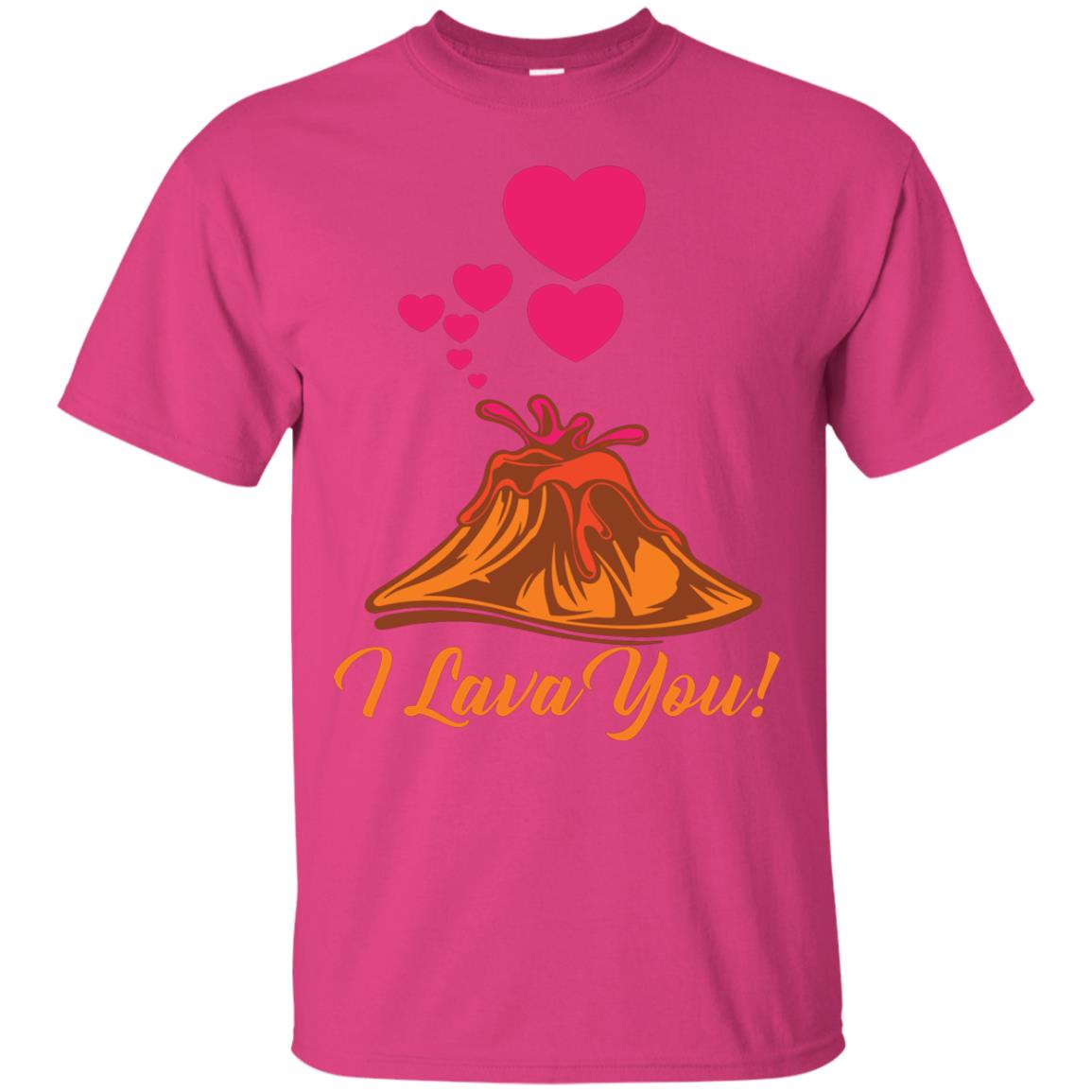 Valentines Day T-shirt I Lava You Heliconia