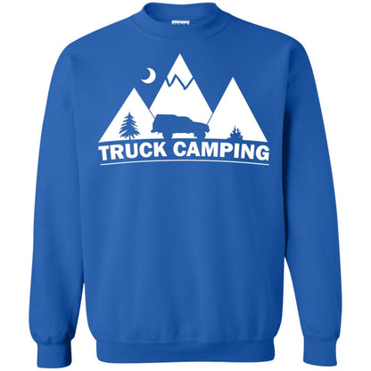Truck Camping Night Landscape And Adventures T-shirt Royal