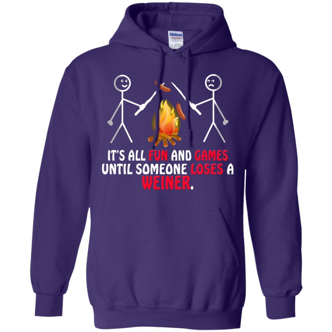 Camper T-shirt It's All Fun And Games Purple
