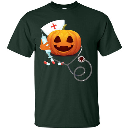Pumpkin Nurse Nursing Halloween Gift Shirt Forest